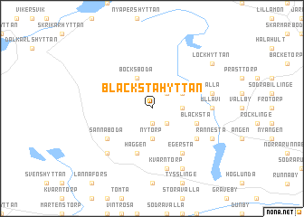 map of Blackstahyttan