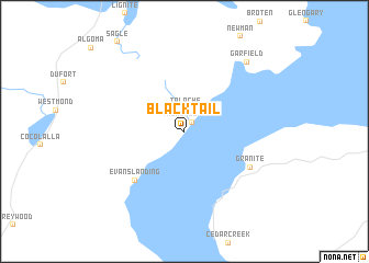 map of Blacktail