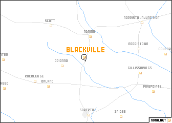 map of Blackville