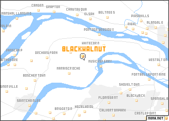 map of Black Walnut