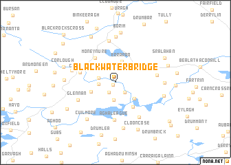 map of Blackwater Bridge