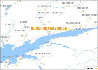 map of Blackwater Bridge