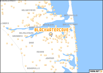 map of Blackwater Cove