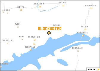 map of Blackwater