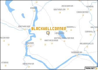 map of Blackwell Corner