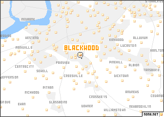 map of Blackwood