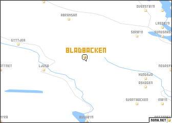 map of Bladbacken