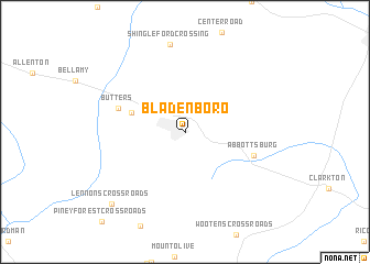 map of Bladenboro