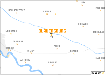 map of Bladensburg