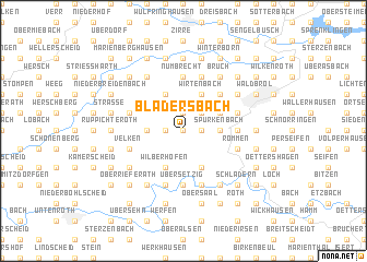 map of Bladersbach