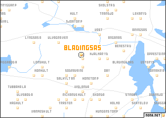 map of Blädingsås