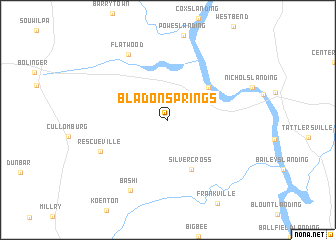 map of Bladon Springs