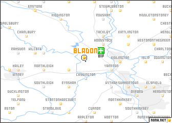 map of Bladon