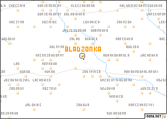 map of Błądzonka