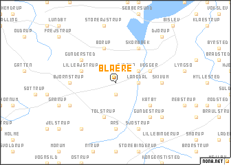 map of Blære