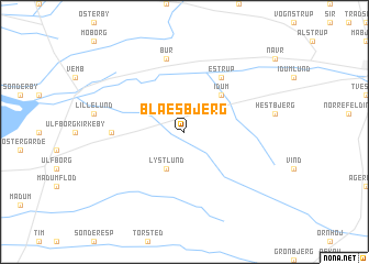 map of Blæsbjerg