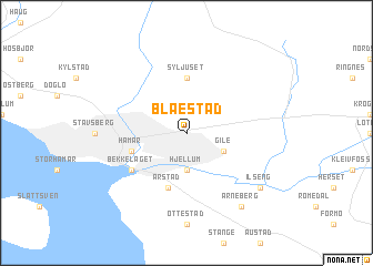 map of Blæstad