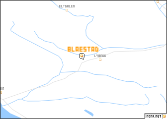 map of Blæstad