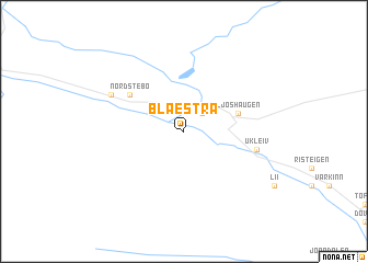 map of Blæstra