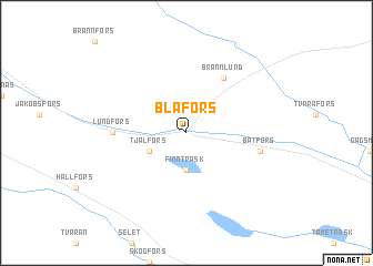 map of Blåfors