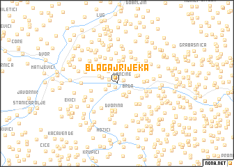 map of Blagaj Rijeka