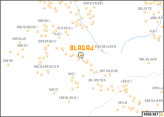 map of Blagaj