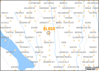 map of Blaga