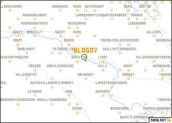 map of Blagny