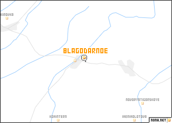 map of Blagodarnoe