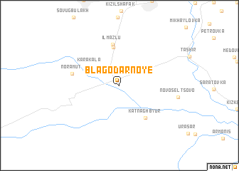 map of Blagodarnoye