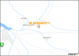 map of Blagodarnyy