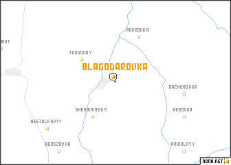 map of Blagodarovka