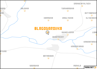 map of Blagodarovka