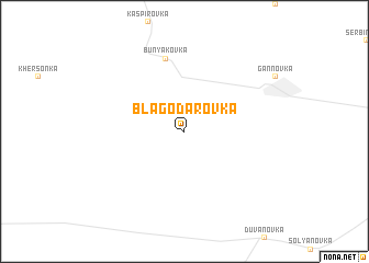 map of Blagodarovka