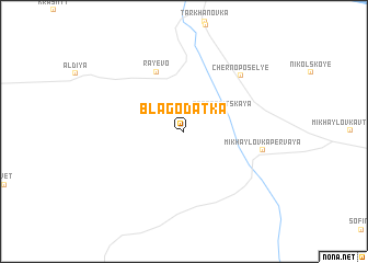 map of Blagodatka