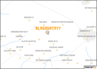 map of Blagodatnyy