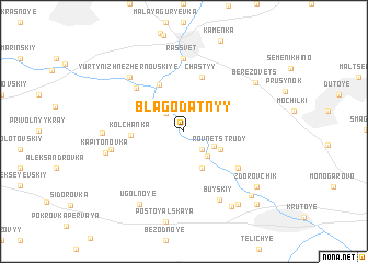 map of Blagodatnyy