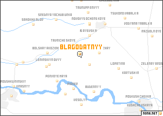 map of Blagodatnyy