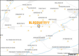 map of Blagodatnyy