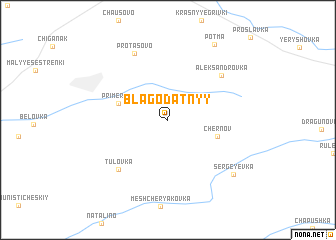 map of Blagodatnyy