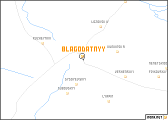 map of Blagodatnyy