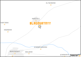 map of Blagodatnyy