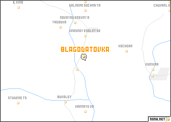 map of Blagodatovka