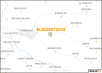 map of Blagodatovka