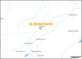 map of Blagodatovka