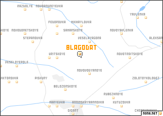 map of Blagodatʼ