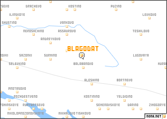 map of Blagodat\