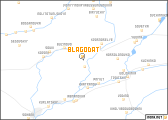 map of Blagodat\