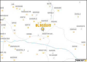 map of Blagouin