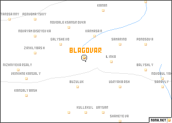 map of Blagovar